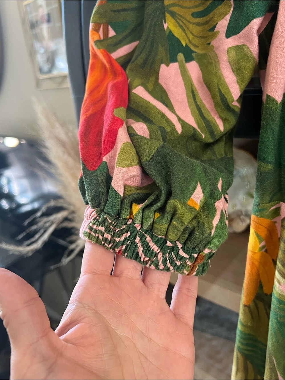 FARM Rio Yellow, Pink & Green Tropical Fruit Wrap Maxi Dress 🥭 - Picture 5 of 16